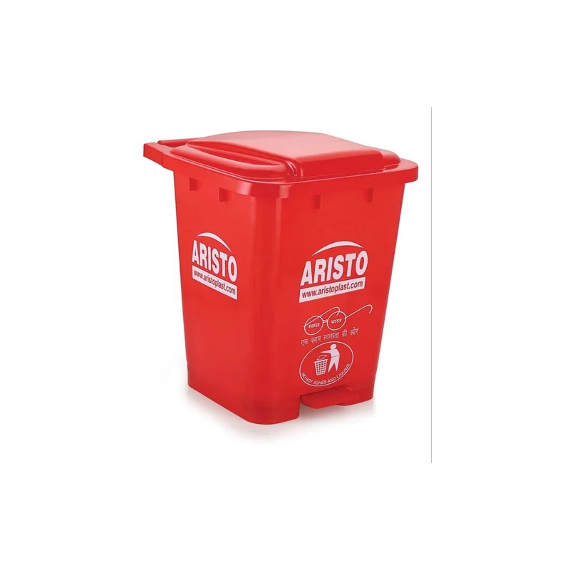 aristo-plastic-pedal-garbage-waste-dustbin-red-28738