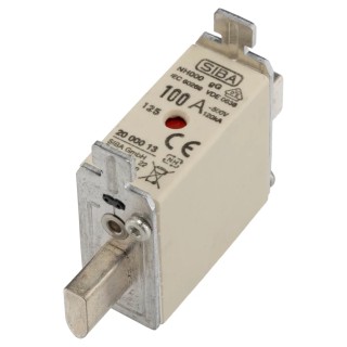 SIBA 100A NH Fuse NH000 500V AC High Rupture Capacity DIN IEC Germany NH000