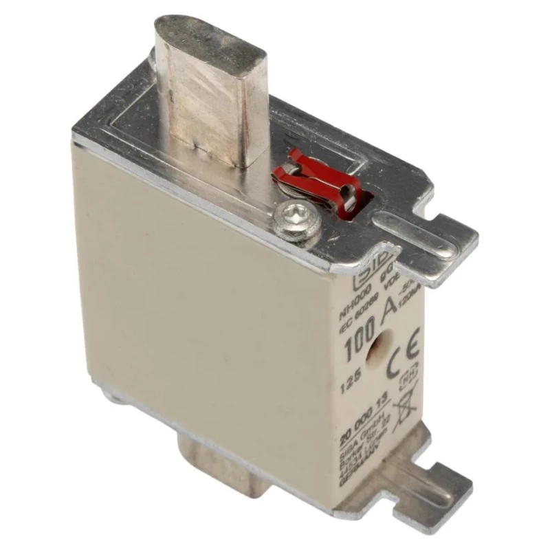 SIBA 100A NH Fuse NH000 500V AC High Rupture Capacity DIN IEC Germany NH000