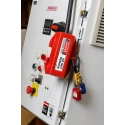 Brady Red 4-Lock Lockout Polypropylene Electrical Plug Lockout 220/550V with Danger PLUG LOCKOUT 220/550V W/ DANGER LABELS