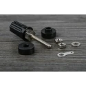 RS PRO Black 16A Binding Post with Brass Contacts and Nickel Plated 423-201