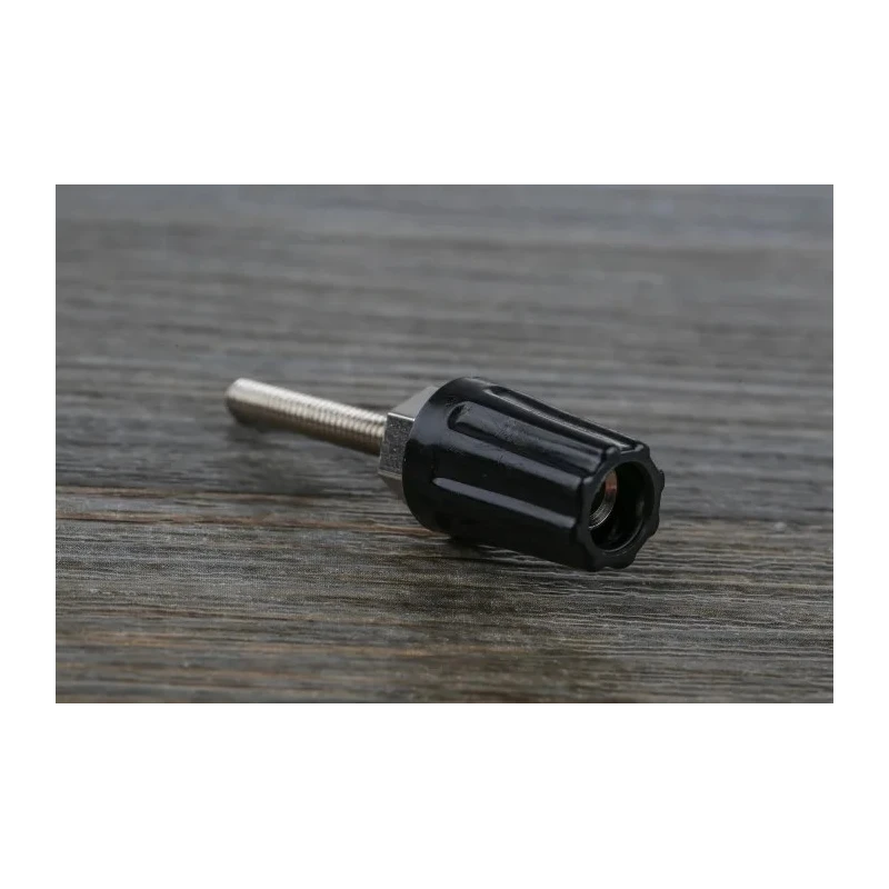 RS PRO Black 16A Binding Post with Brass Contacts and Nickel Plated 423-201