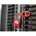 RS PRO Red 1-Lock Lockout Nylon Circuit Breaker Switch Lockouts, 7.14 mm SINGLE POLE CIRCUIT BREAKER EA