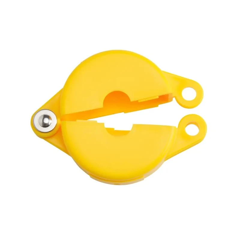 Brady Yellow 1-Lock Lockout Polypropylene Gate Valve Lockout, 9.53 mm GATE VALVE LOCKOUTS GVLO 1-2.5 YELLOW