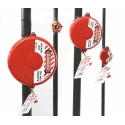 Brady Red 1-Lock Lockout Polypropylene Gate Valve Lockout 9.53 mm 065562