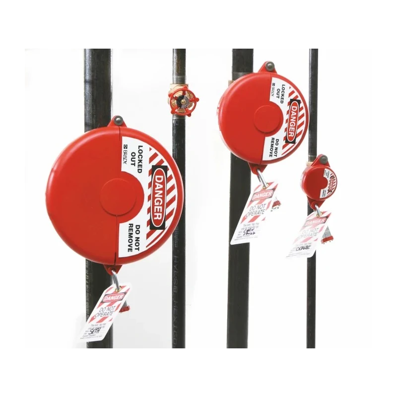 Brady Red 1-Lock Lockout Polypropylene Gate Valve Lockout 9.53 mm 065562