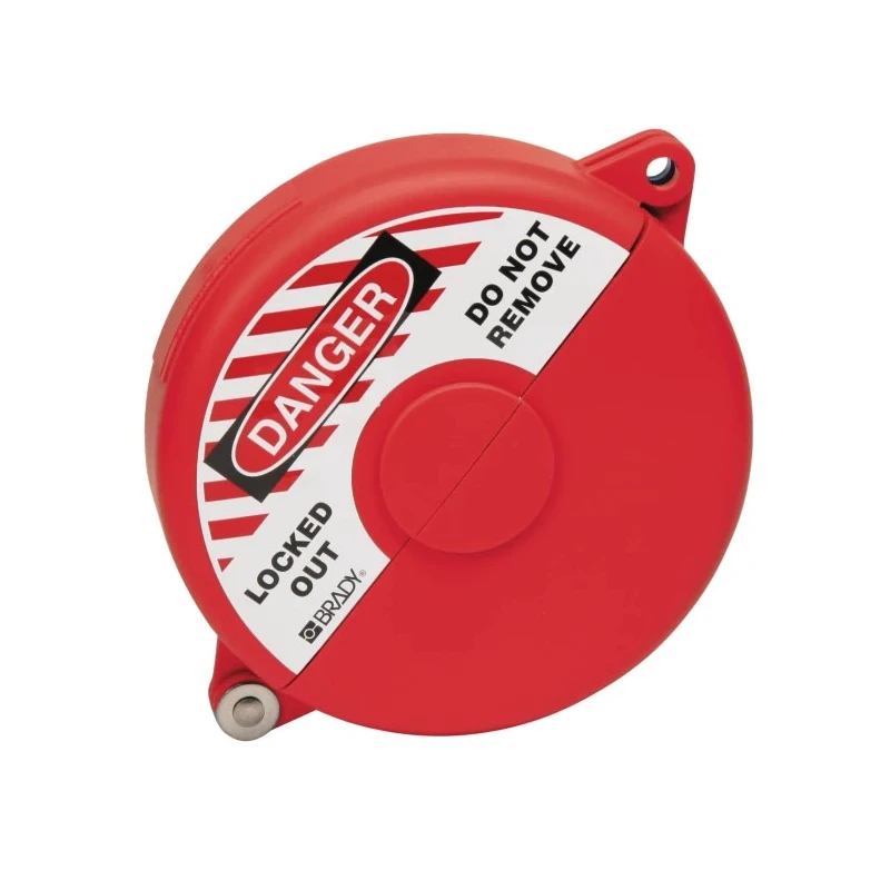 Brady Red 1-Lock Lockout Polypropylene Gate Valve Lockout 9.53 mm 065562