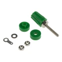 RS PRO Green 16A Binding Post with Brass Contacts and Nickel Plated 423-223