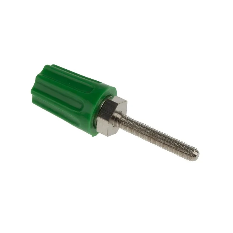 RS PRO Green 16A Binding Post with Brass Contacts and Nickel Plated 423-223
