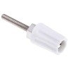RS PRO White 16A Binding Post with Brass Contacts and Nickel Plated 423-251