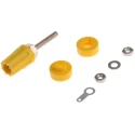 RS PRO Yellow 16A Binding Post with Brass Contacts and Nickel Plated 423-245