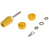 RS PRO Yellow 16A Binding Post with Brass Contacts and Nickel Plated 423-245