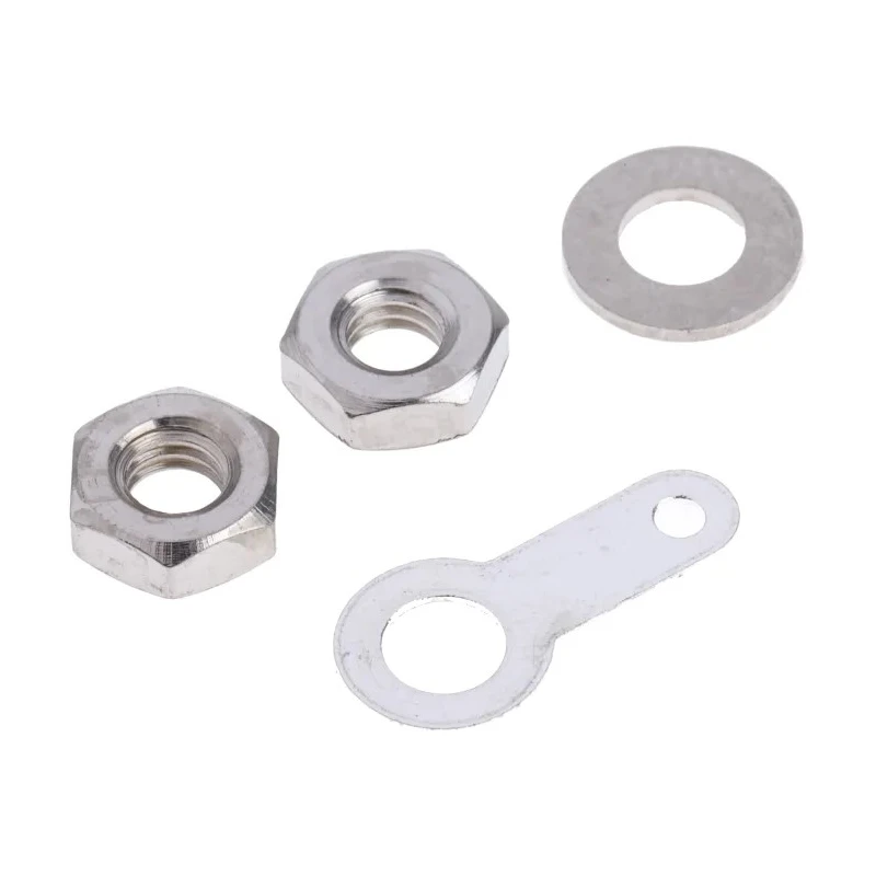 RS PRO White 16A Binding Post with Brass Contacts and Nickel Plated 423-251