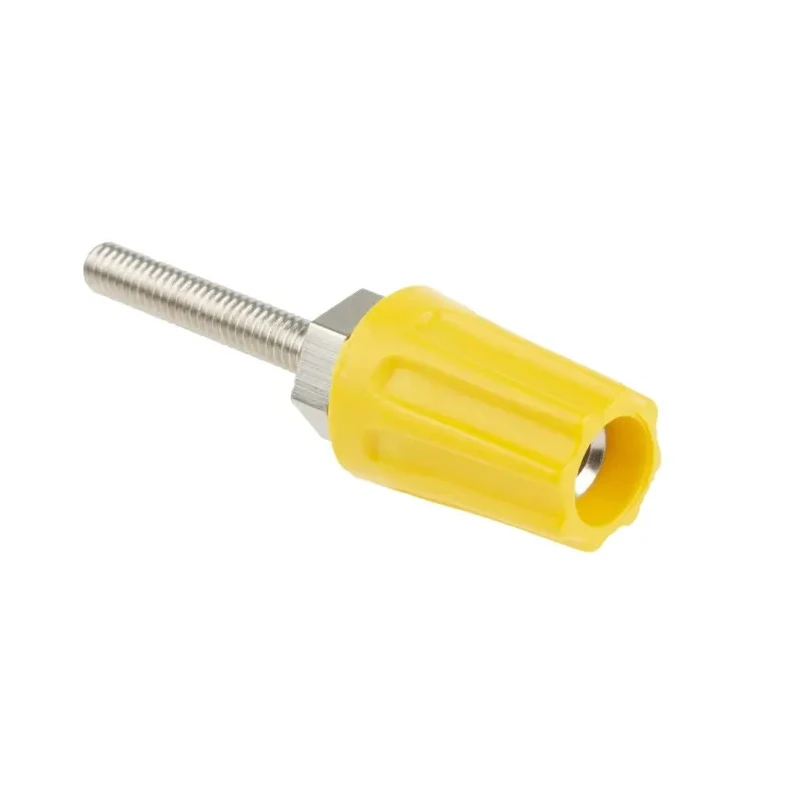 RS PRO Yellow 16A Binding Post with Brass Contacts and Nickel Plated 423-245