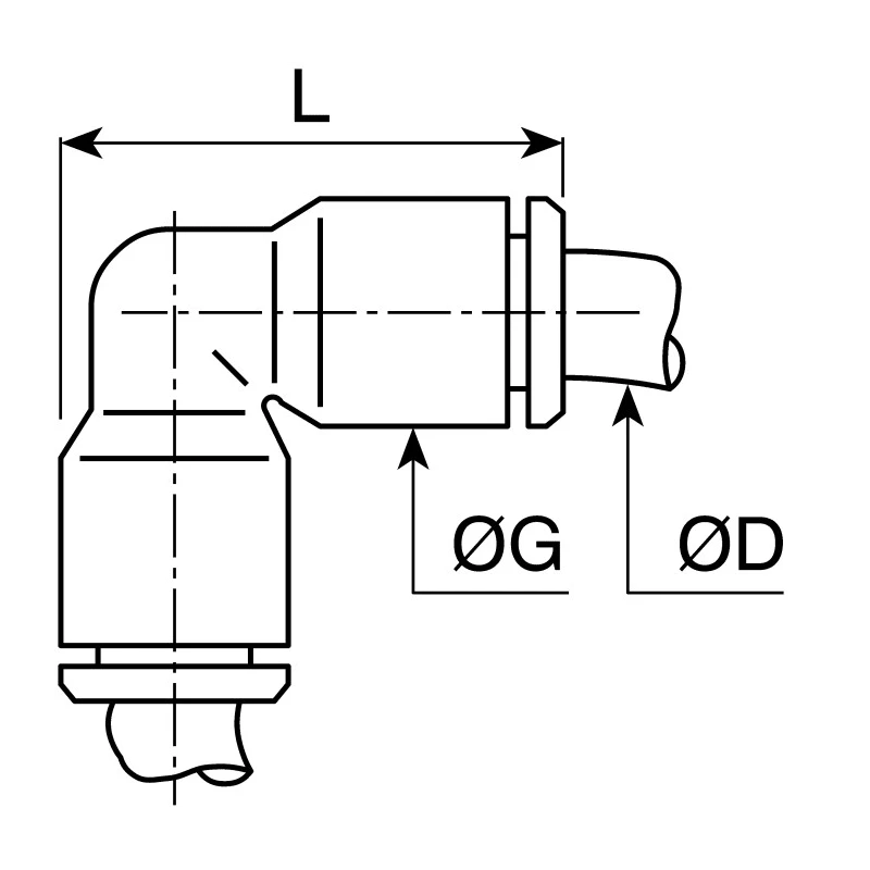 Legris LF3000 Series Pneumatic Fitting Push-In Tube Connector Male/Female 4 mm Nickel Finish LF3000
