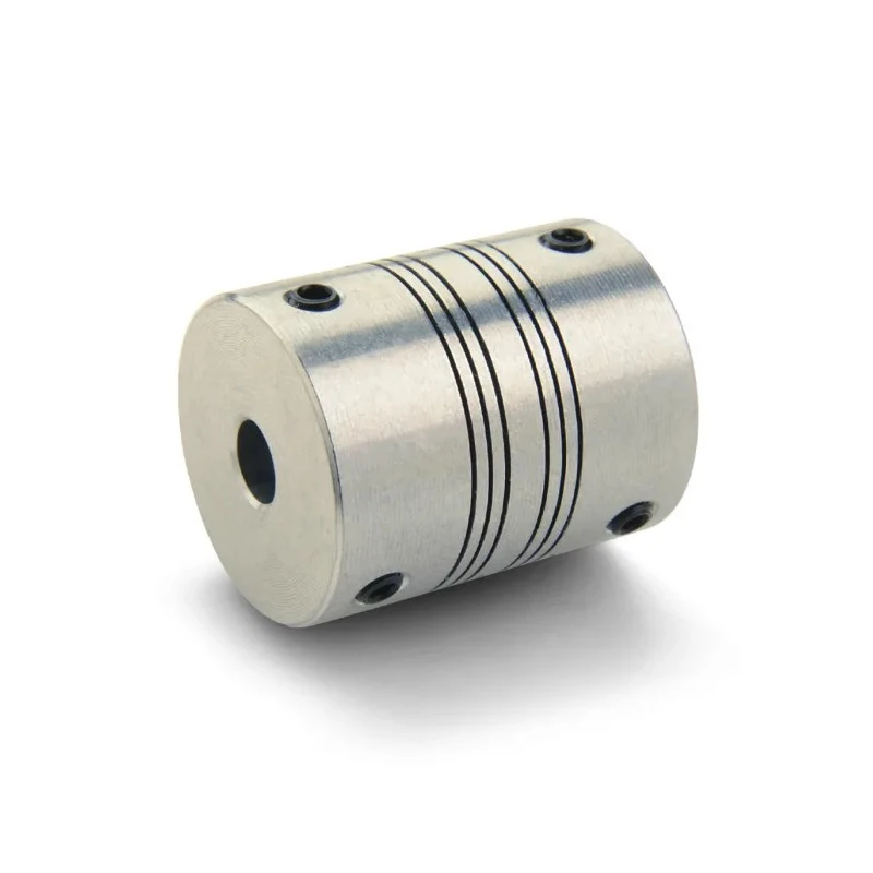 Ruland Aluminium Flexible Shaft Coupler 19.1 mm Outside Diameter 6 mm Bore Size, 22.9 mm Length, Screw Style PSMR19-6-6-A
