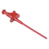 Staubli Red Grabber Clip, 3.5 mm Tip, 60V, 4A, 4 mm Socket 930113101-