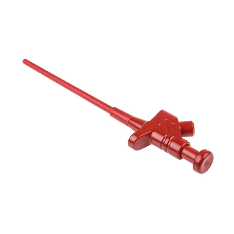Staubli Red Grabber Clip, 3.5 mm Tip, 60V, 4A, 4 mm Socket 930113101-