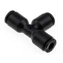 Legris Pneumatic Push In Equal Tee Connector LF3000, 4 mm, Technical Polymer, Nickel Finish LF3000