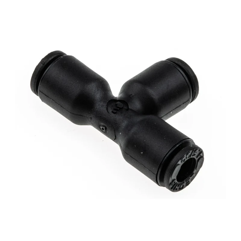 Legris Pneumatic Push In Equal Tee Connector LF3000, 4 mm, Technical Polymer, Nickel Finish LF3000