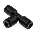 Legris Pneumatic Push In Equal Tee Connector LF3000, 4 mm, Technical Polymer, Nickel Finish LF3000