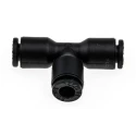 Legris Pneumatic Push In Equal Tee Connector LF3000, 4 mm, Technical Polymer, Nickel Finish LF3000
