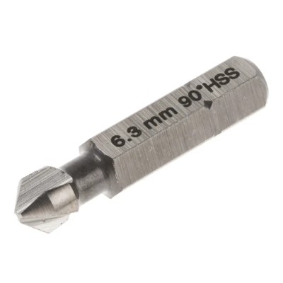 RS PRO High Speed Steel Drill Bit 6.3 mm Head Diameter 3 Flute 90 Degree Countersink 1 Piece 423-876