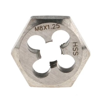 RS PRO 1.25 mm Pitch M8 mm High-Speed Steel Die Nut Thread Repair Tool 424-223