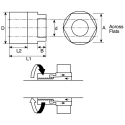 Fenner Drives Keyless Bush 3/8 in Bore Diameter, 19 mm Outer Diameter, 22 mm Length, Carbon Steel, 250 Nm Torque 6202109