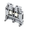 Entrelec SNA Series DIN Rail Terminal Block Grey 4mm² 1-Level Screw 1SNA115116R0700