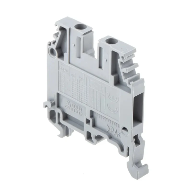Entrelec SNA Series DIN Rail Terminal Block Grey 4mm² 1-Level Screw 1SNA115116R0700
