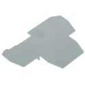 Entrelec FEM Series End Cover for Use with DIN Rail Terminal Blocks 1SNA118499R2300