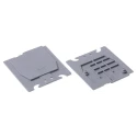 Entrelec SCF Series Grey Polyamide End Section for Use with Terminal Block 1SNA118707R0300