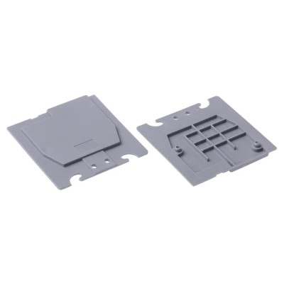 Entrelec SCF Series Grey Polyamide End Section for Use with Terminal Block 1SNA118707R0300