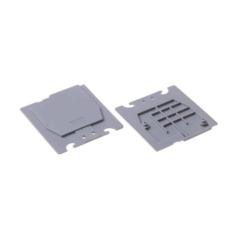 Entrelec SCF Series Grey Polyamide End Section for Use with Terminal Block 1SNA118707R0300