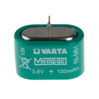 Varta 3.6 V Nickel Metal Hydride Button Rechargeable Battery 150mAh 55615603940