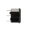 Bulgin C14 Straight Panel Mount IEC Connector, 250V, 10A, Fuse Size 5 x 20 mm PF0001/63