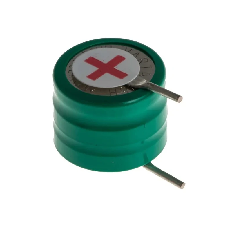 Varta 3.6 V Nickel Metal Hydride Button Rechargeable Battery 16mAh 11.5mm Diameter PCB Pins 55602303013