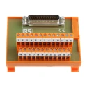 RS PRO 25-Contact Male Interface Module, D-Sub Connector, DIN Rail Mount, 50V, 1A, Side Entry, 90x70x62mm 425-106