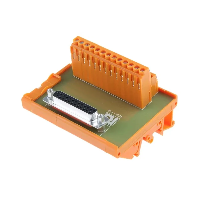 RS PRO 25-Contact Female Interface Module D-Sub Connector DIN Rail Mount 50V 1A 425-112