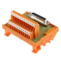RS PRO 25-Contact Female Interface Module D-Sub Connector DIN Rail Mount 50V 1A 425-112
