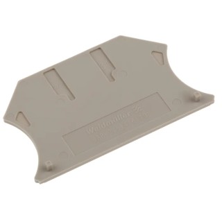 Weidmüller W Series Dark Beige Wemid End Cover for DIN Rail Terminal Blocks, ATEX Certified 1050000000