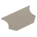Weidmüller W Series Dark Beige Wemid End Cover for DIN Rail Terminal Blocks, ATEX Certified 1050000000