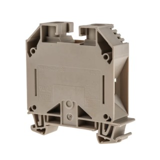 Weidmüller WDU Series Feed Through Terminal Block Brown, 35mm², 1-Level, Screw Termination, ATEX Certified 1020500000
