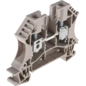 Weidmüller WDU Series Feed Through Terminal Block Brown, 6mm² Cable CSA, 1-Level, Screw Termination, 41A Current 1020200000