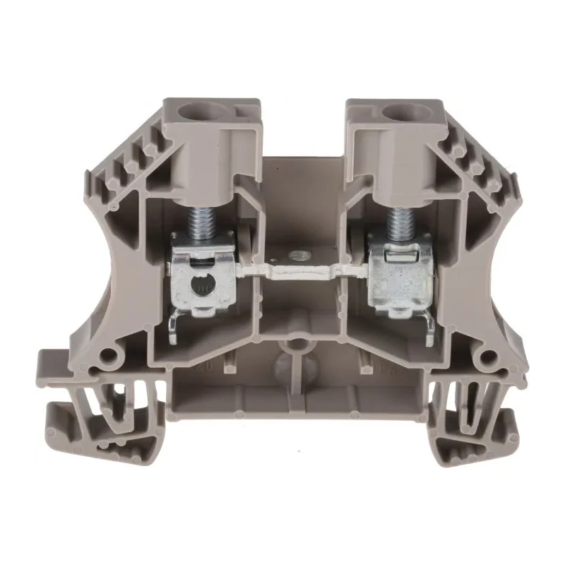 Weidmüller WDU Series Feed Through Terminal Block Brown, 6mm² Cable CSA, 1-Level, Screw Termination, 41A Current 1020200000