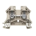 Weidmüller WDU Series Feed Through Terminal Block Brown, 6mm² Cable CSA, 1-Level, Screw Termination, 41A Current 1020200000