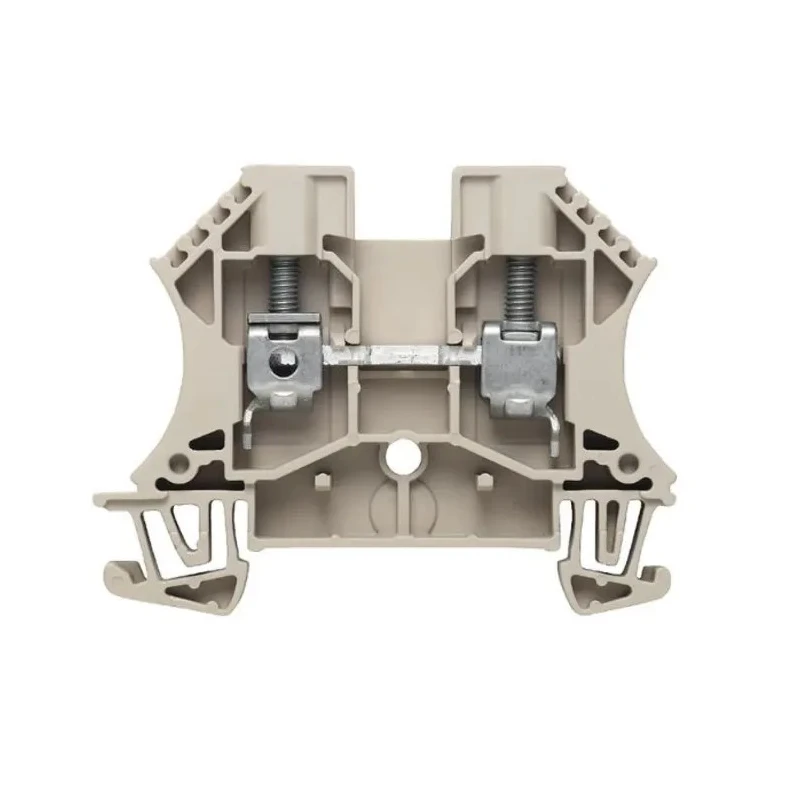 Weidmüller WDU Series Feed Through Terminal Block Brown, 6mm² Cable CSA, 1-Level, Screw Termination, 41A Current 1020200000