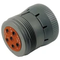 Deutsch HD10 Series Industrial Circular Connector Plug 6 Contacts Cable Mount 27.15 mm IP68 HD16-6-96S