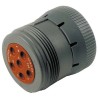 Deutsch HD10 Series Industrial Circular Connector Plug 6 Contacts Cable Mount 27.15 mm IP68 HD16-6-96S